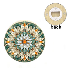 Load image into Gallery viewer, Wooden PET DIY Diamond Painting Magnets Jar Opener Kit Kitchen Tool (Flower E)
