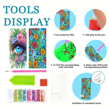 Load image into Gallery viewer, 2Pcs Acrylic DIY Flower Eyes Diamond Painting Phone Holder for Home Office
