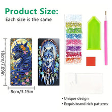 Load image into Gallery viewer, 2Pcs Acrylic DIY Unicorn Wolf Diamond Painting Phone Holder for Home Office
