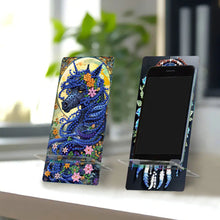 Load image into Gallery viewer, 2Pcs Acrylic DIY Unicorn Wolf Diamond Painting Phone Holder for Home Office
