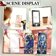 Load image into Gallery viewer, 2Pcs Acrylic DIY Unicorn Wolf Diamond Painting Phone Holder for Home Office
