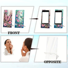 Load image into Gallery viewer, 2Pcs Acrylic DIY Garden Butterfly Diamond Painting Phone Holder for Home Office

