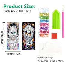 Load image into Gallery viewer, 2Pcs Acrylic DIY Lion Kitten Diamond Painting Phone Holder for Home Office
