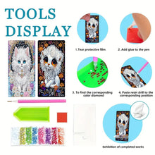 Load image into Gallery viewer, 2Pcs Acrylic DIY Lion Kitten Diamond Painting Phone Holder for Home Office

