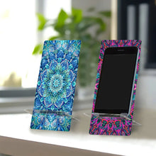 Load image into Gallery viewer, 2Pcs Acrylic DIY Flower Diamond Painting Phone Holder for Home Office Decor
