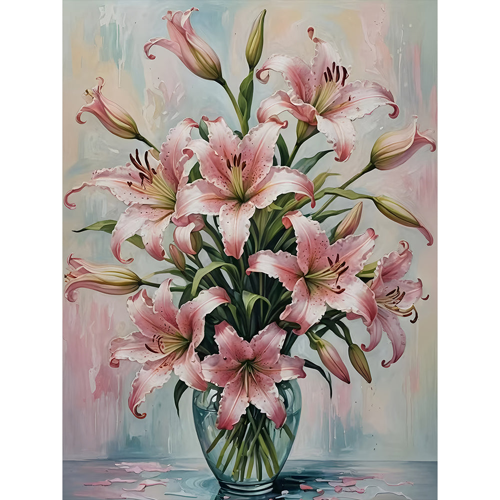 Diamond Painting - Full Round - Lily Vase (37*47CM)
