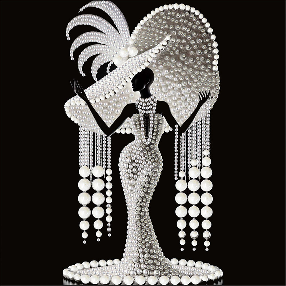 Diamond Painting - Partial Special Shaped - Girl (30*30CM)