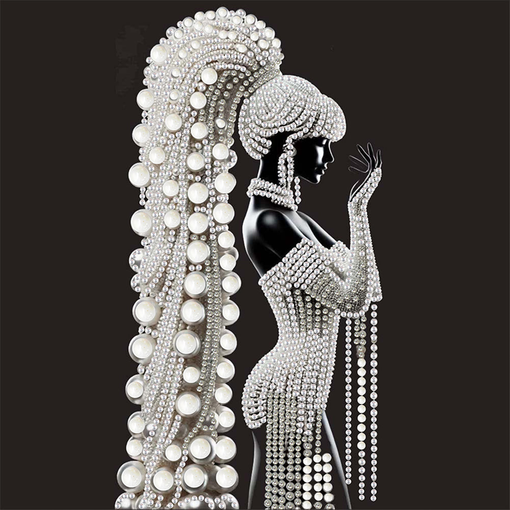 Diamond Painting - Partial Special Shaped - Girl (30*30CM)