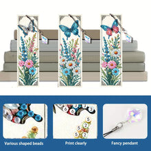 Load image into Gallery viewer, 3Pcs Garden Butterfly DIY Diamond Painting Bookmark for Reading Enthusiasts
