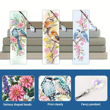 Load image into Gallery viewer, 3Pcs Bird On A Branch DIY Diamond Painting Bookmark for Reading Enthusiasts
