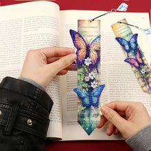 Load image into Gallery viewer, 3Pcs Music Sheet Butterfly DIY Diamond Painting Bookmark for Reading Enthusiasts
