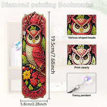 Load image into Gallery viewer, 3Pcs Owl DIY Diamond Painting Bookmark for Reading Enthusiasts Book Lovers
