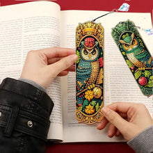 Load image into Gallery viewer, 3Pcs Owl DIY Diamond Painting Bookmark for Reading Enthusiasts Book Lovers
