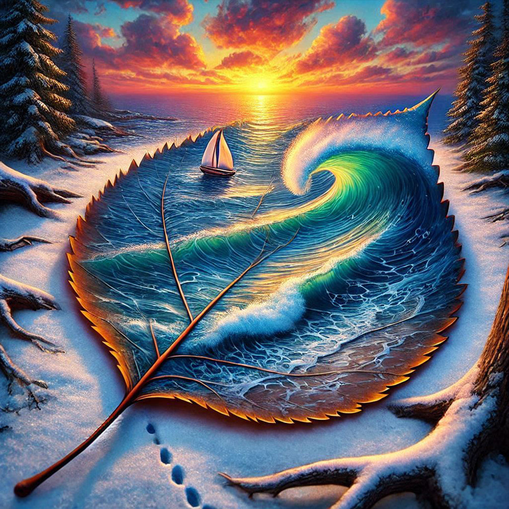 Diamond Painting - Full Round - Sailboat (40*40CM)