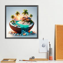 Load image into Gallery viewer, Diamond Painting - Full Round - Coconut Shell Resort Island (40*40CM)
