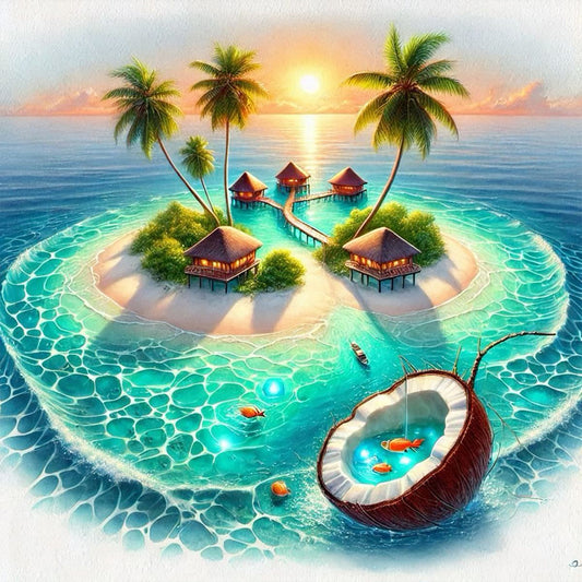 Diamond Painting - Full Round - Island Scenery (40*40CM)