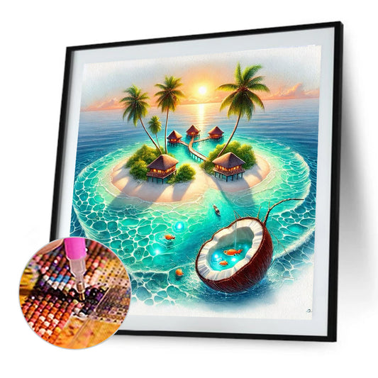 Diamond Painting - Full Round - Island Scenery (40*40CM)