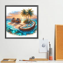 Load image into Gallery viewer, Diamond Painting - Full Round - Coconut Island Scenery (40*40CM)
