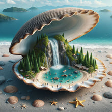 Load image into Gallery viewer, Diamond Painting - Full Round - Resort In Clam Shell (40*40CM)

