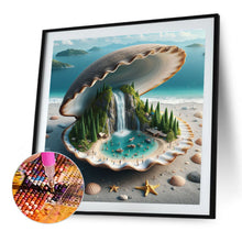 Load image into Gallery viewer, Diamond Painting - Full Round - Resort In Clam Shell (40*40CM)
