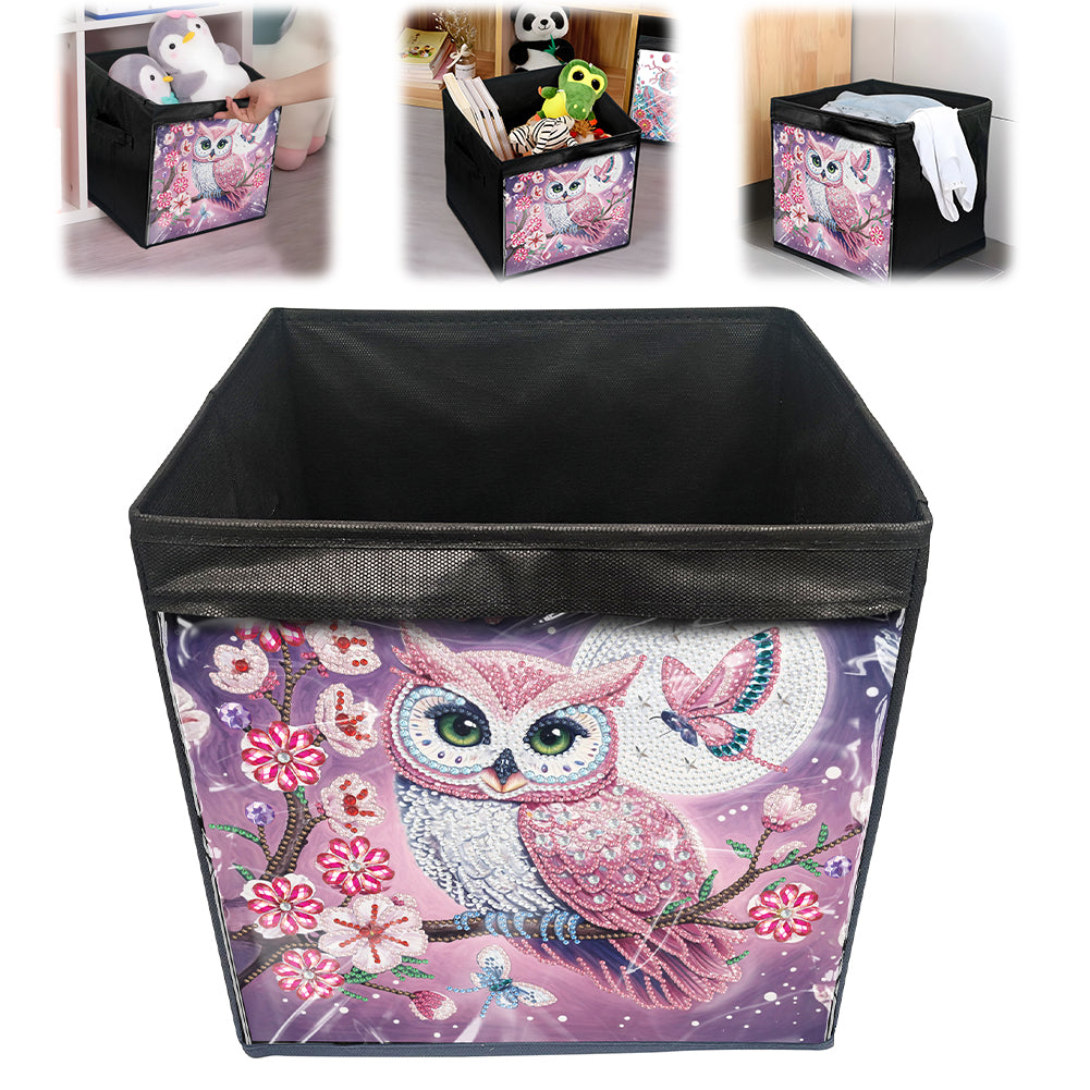 DIY Diamond Painting Storage Box Canvas Organizer Box Diamond Painting Kit (A)