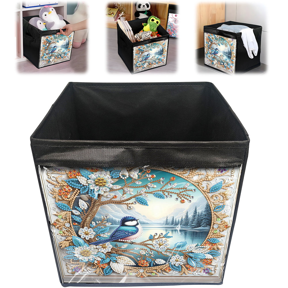 DIY Diamond Painting Storage Box Canvas Organizer Box Diamond Painting Kit (F)