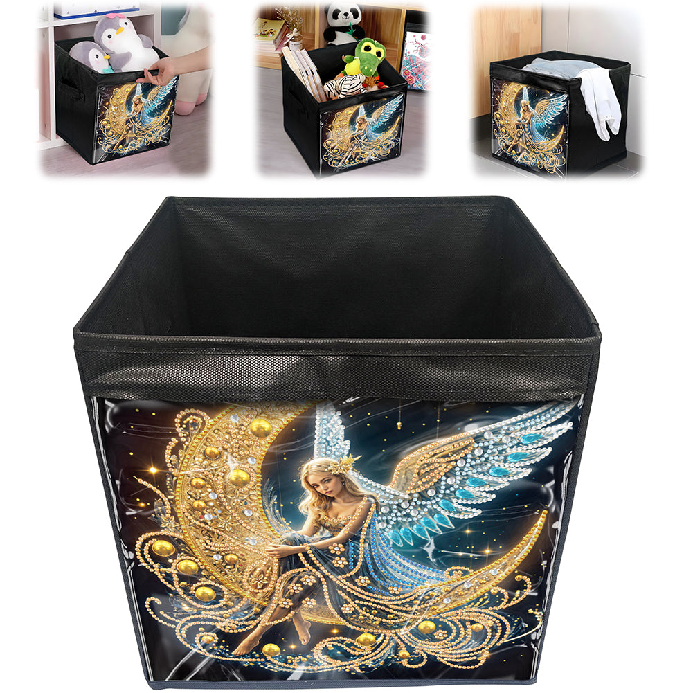 DIY Diamond Painting Storage Box Canvas Organizer Box Diamond Painting Kit (H)