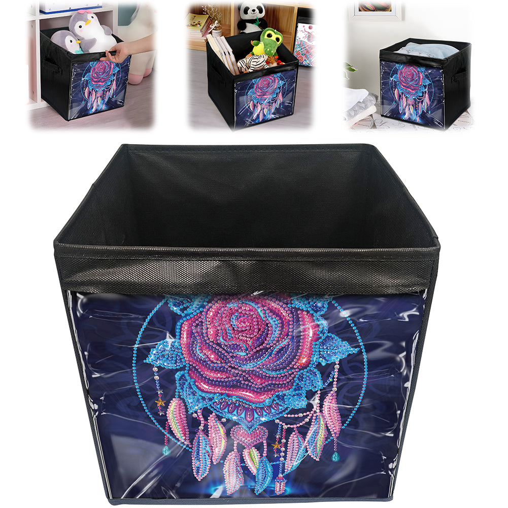 DIY Diamond Painting Storage Box Canvas Organizer Box Diamond Painting Kit (J)
