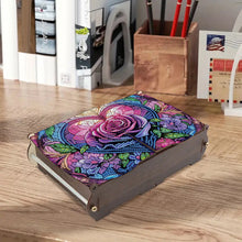 Load image into Gallery viewer, Diamond Painting Storage Box DIY 5D Diamond Painting Jewelry Box (Rose)
