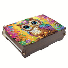Load image into Gallery viewer, Diamond Painting Storage Box DIY 5D Diamond Painting Jewelry Box (Owl A)
