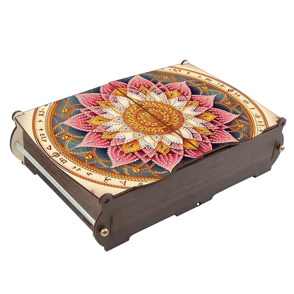 Diamond Painting Storage Box DIY 5D Diamond Painting Jewelry Box (Pattern A)