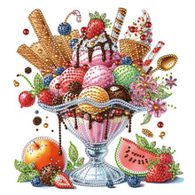 Load image into Gallery viewer, Diamond Painting - Partial Special Shaped - Ice Cream Dessert (30*30CM)
