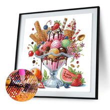 Load image into Gallery viewer, Diamond Painting - Partial Special Shaped - Ice Cream Dessert (30*30CM)
