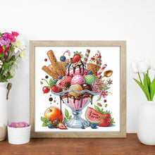 Load image into Gallery viewer, Diamond Painting - Partial Special Shaped - Ice Cream Dessert (30*30CM)
