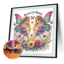 Load image into Gallery viewer, Diamond Painting - Partial Special Shaped - Butterfly Girl (30*30CM)
