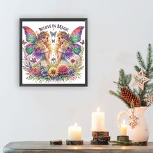 Load image into Gallery viewer, Diamond Painting - Partial Special Shaped - Butterfly Girl (30*30CM)
