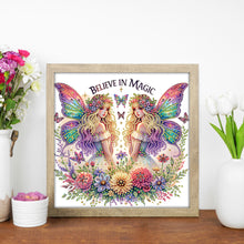 Load image into Gallery viewer, Diamond Painting - Partial Special Shaped - Butterfly Girl (30*30CM)

