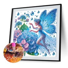 Load image into Gallery viewer, Diamond Painting - Partial Special Shaped - Hydrangea And Girl (30*30CM)
