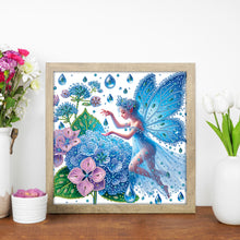 Load image into Gallery viewer, Diamond Painting - Partial Special Shaped - Hydrangea And Girl (30*30CM)
