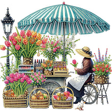 Load image into Gallery viewer, Diamond Painting - Partial Special Shaped - Flower Stall (30*30CM)
