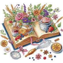 Load image into Gallery viewer, Diamond Painting - Partial Special Shaped - Book And Afternoon Tea (30*30CM)
