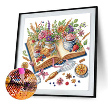 Load image into Gallery viewer, Diamond Painting - Partial Special Shaped - Book And Afternoon Tea (30*30CM)
