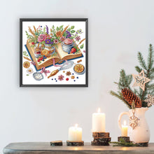 Load image into Gallery viewer, Diamond Painting - Partial Special Shaped - Book And Afternoon Tea (30*30CM)
