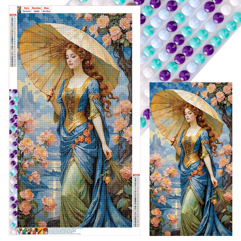 Diamond Painting - Full Round - Elegant Goddess (40*70CM)