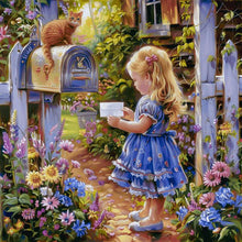 Load image into Gallery viewer, Diamond Painting - Full Round - Garden Girl (40*40CM)
