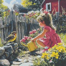 Load image into Gallery viewer, Diamond Painting - Full Round - Garden Girl (40*40CM)
