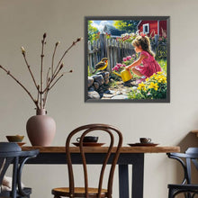 Load image into Gallery viewer, Diamond Painting - Full Round - Garden Girl (40*40CM)
