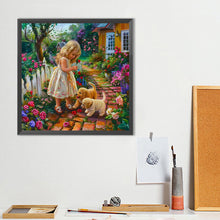 Load image into Gallery viewer, Diamond Painting - Full Round - Garden Girl (40*40CM)
