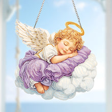 Load image into Gallery viewer, Acrylic 5D DIY Diamond Painting Hanging Pendant for Home Decor (Sleeping Angel)
