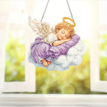 Load image into Gallery viewer, Acrylic 5D DIY Diamond Painting Hanging Pendant for Home Decor (Sleeping Angel)
